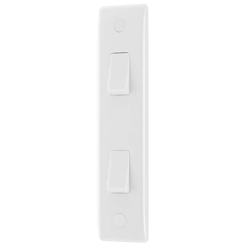 800 Series 10AX 2-Gang 2-Way Architrave Switch
