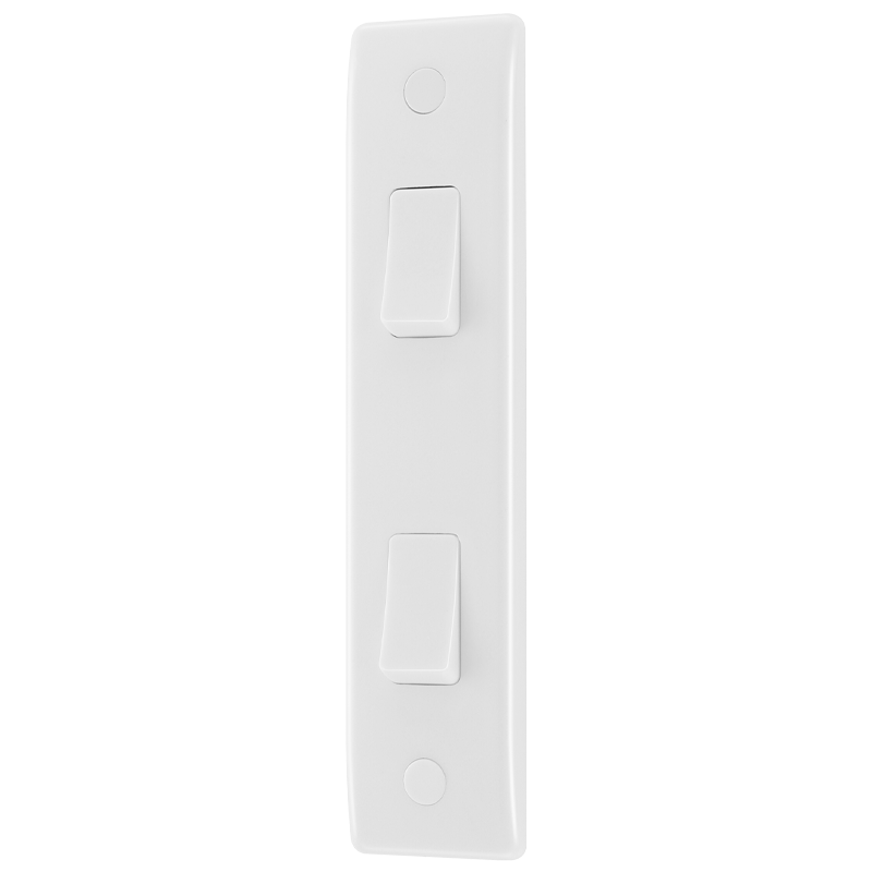 800 Series 10AX 2-Gang 2-Way Architrave Switch - Prisma Lighting