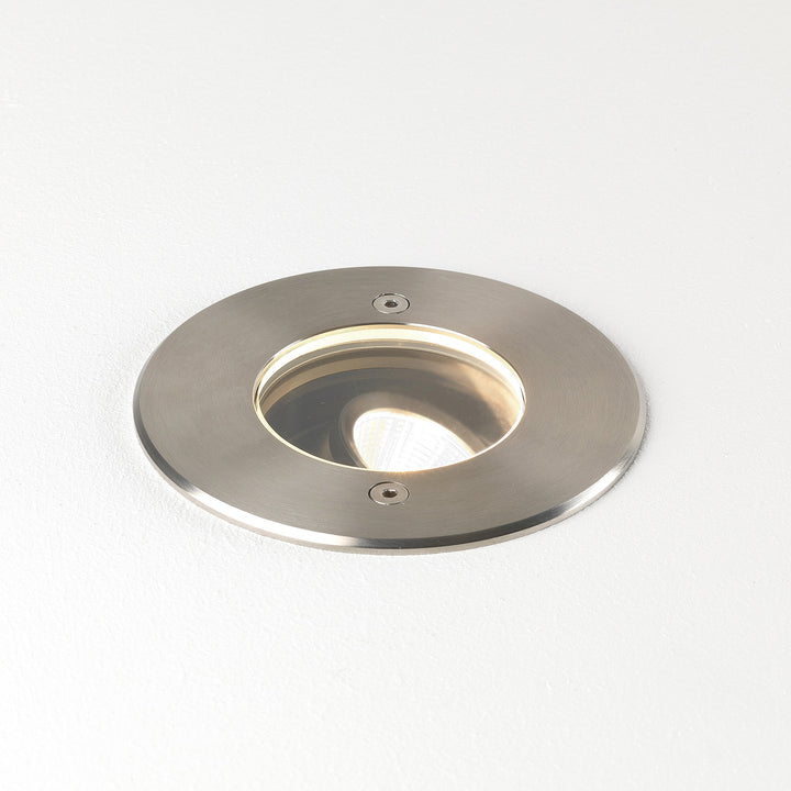 Astro Cromarty 100 ground light brushed stainless steel IP67