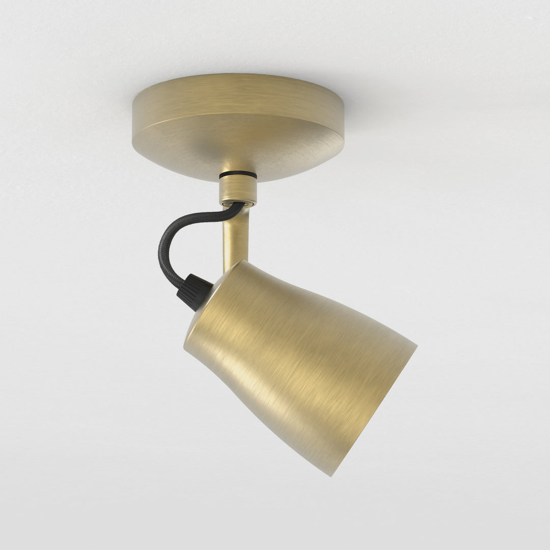 Astro Juno Single | Matt Brushed Brass | Spotlight 1487006