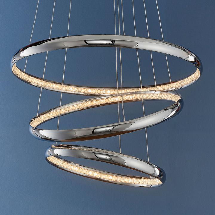 Ozias 3lt pendant Chrome