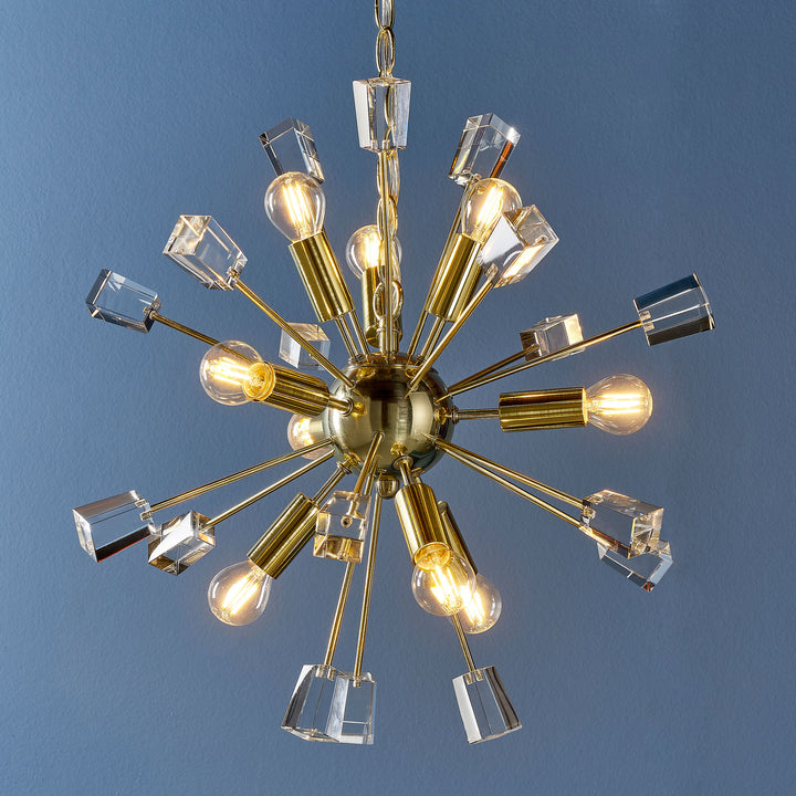 Miro 9lt pendant Brass