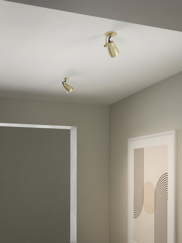 Astro Juno Recessed | Matt Brushed Brass | Spotlight 1487005