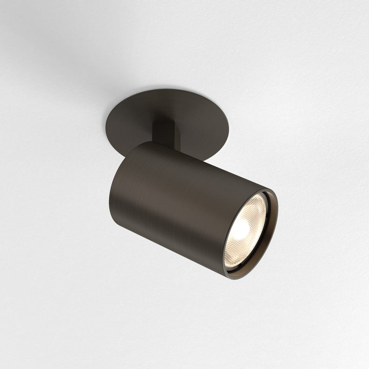 Astro Ascoli Recessed Spotlight in Matt Black, Matt Nickel, Textured White, and Bronze – Adjustable Ceiling Fixture