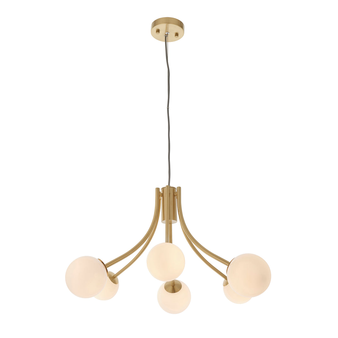 Bloom 6lt pendant Brass