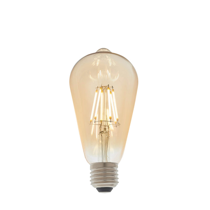 E27 LED filament pear Amber