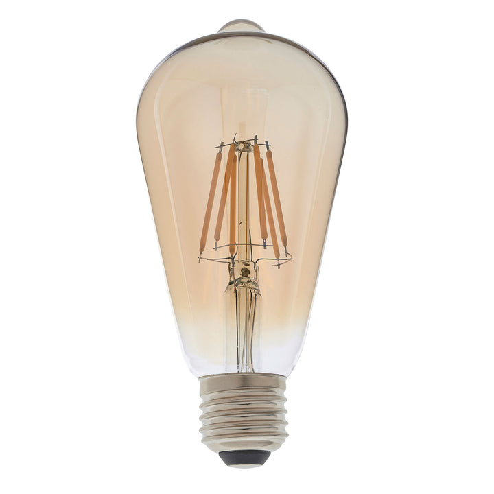 E27 LED filament pear Amber