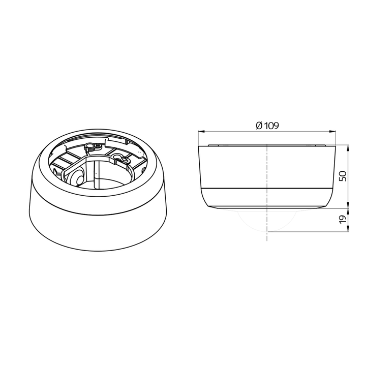 BEG Surface Mount Kit for BL2 Occupancy Detector - Prisma Lighting