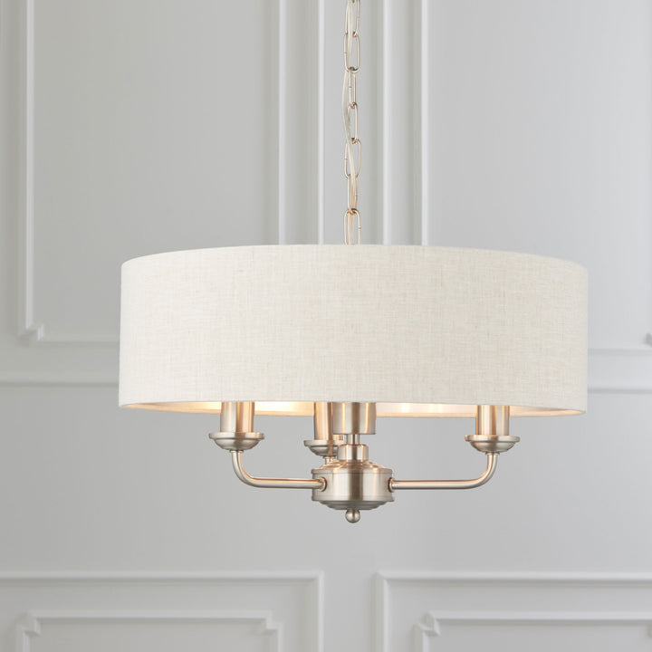 Highclere 3lt pendant Chrome