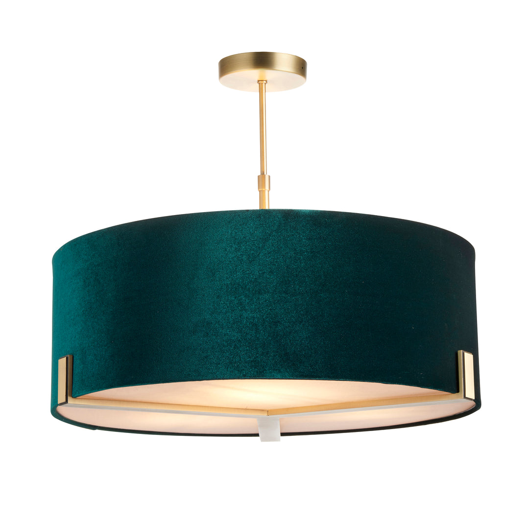 Hayfield 3lt pendant Brass