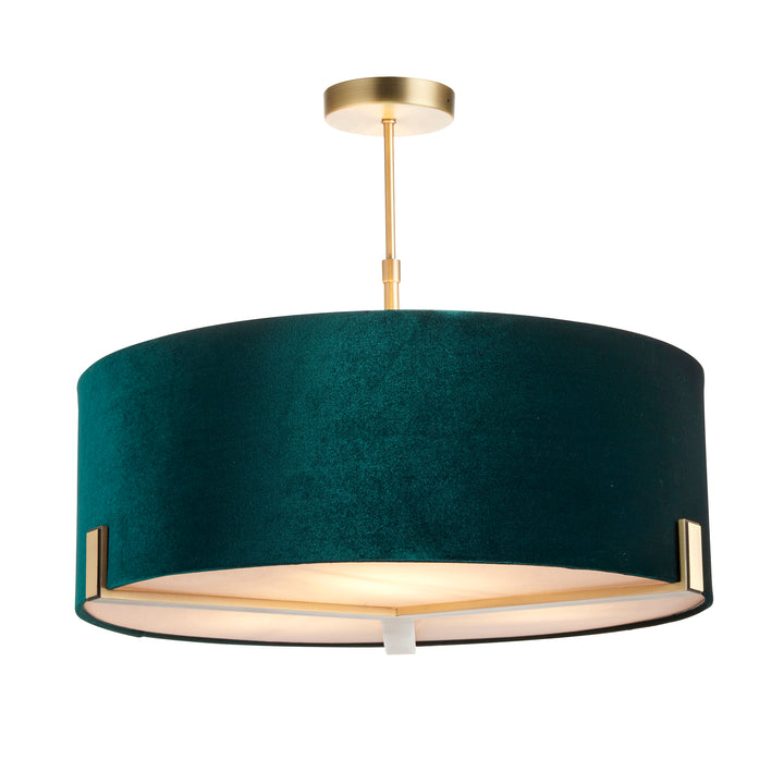 Hayfield 3lt pendant Brass