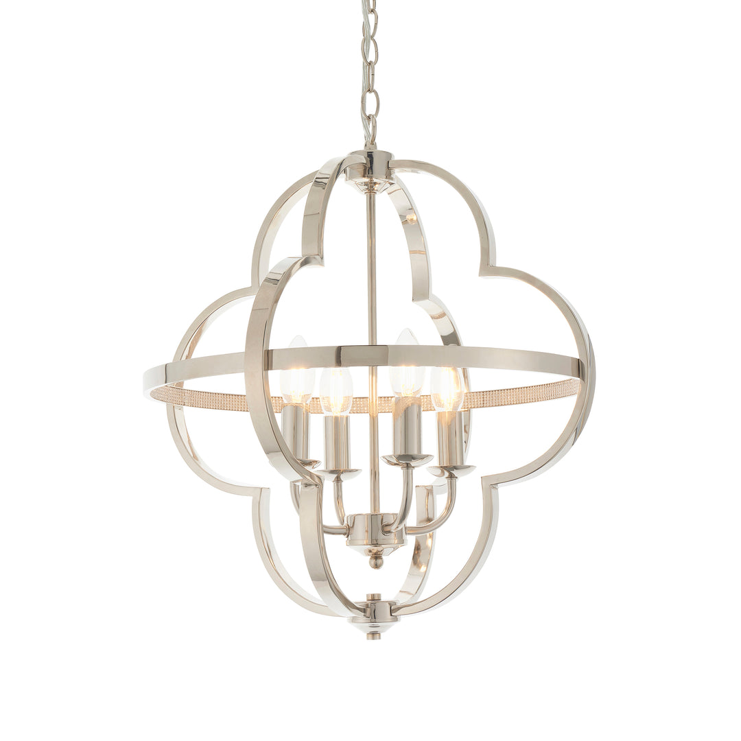 Barton 4 Light Pendant Nickel