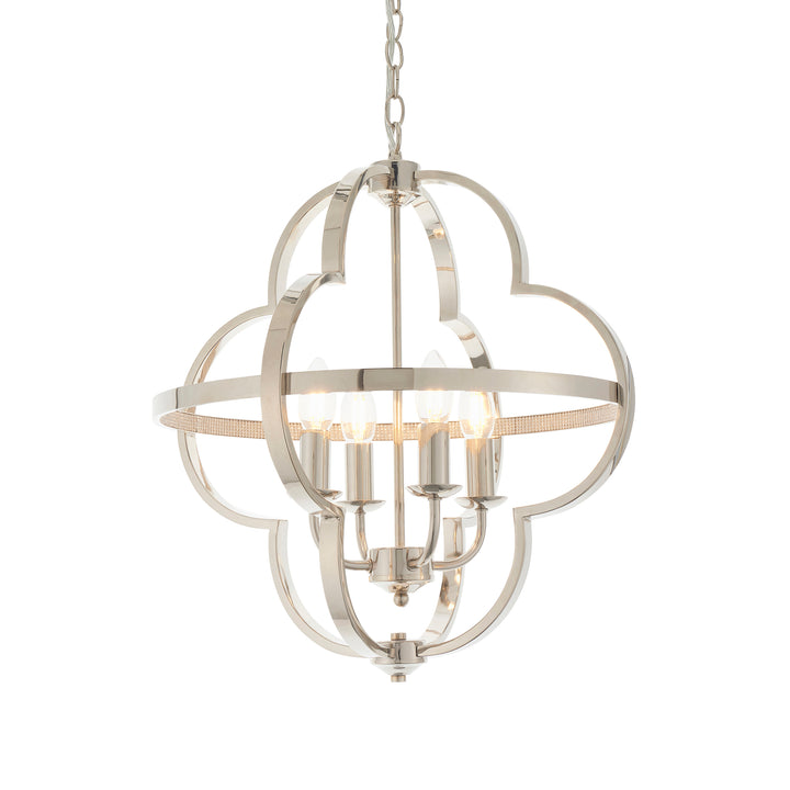 Barton 4 Light Pendant Nickel