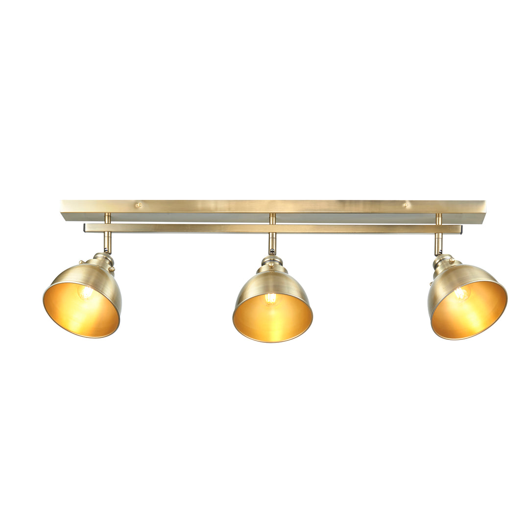 Wyatt 3lt Bar spotlight Brass