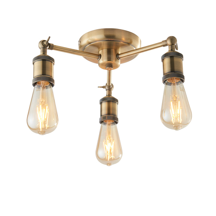 Hal 3lt semi flush Brass