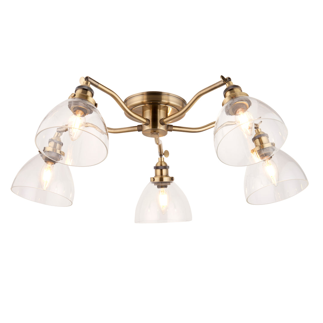 Hansen 5lt Semi Flush Brass