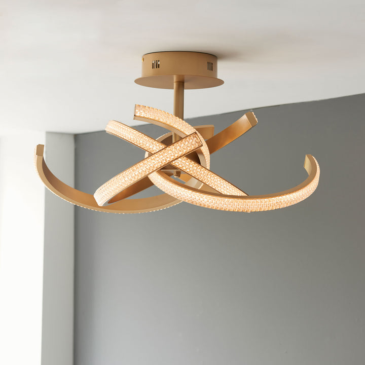 Lorenzo 4lt semi flush Gold