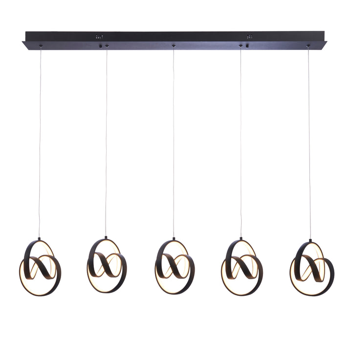 Cosma 5lt linear pendant Black