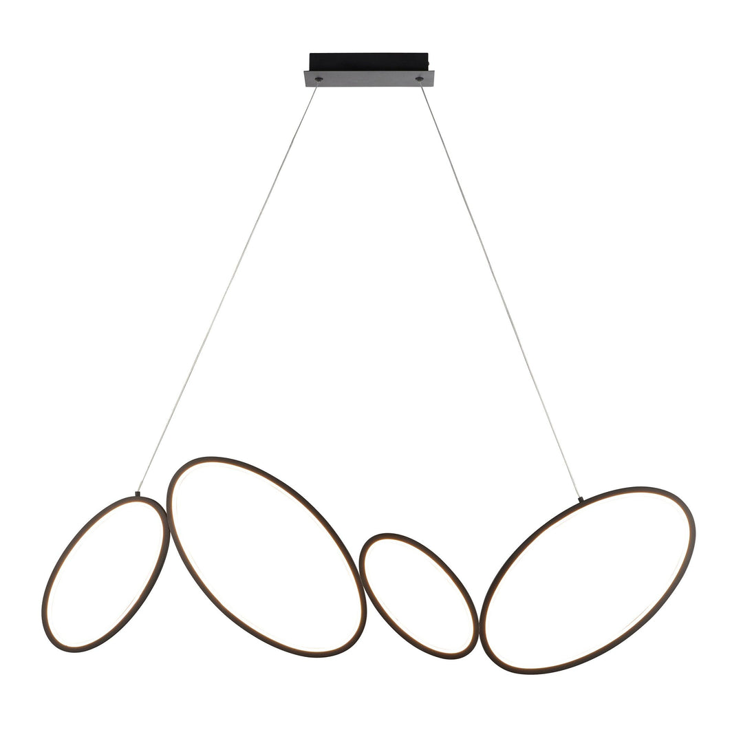 Endon Ovals 4lt linear pendant 97628