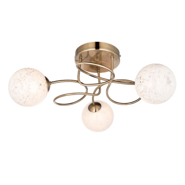 Delos 3lt semi flush Brass