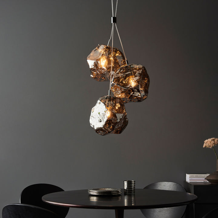 Rock 3lt pendant Copper