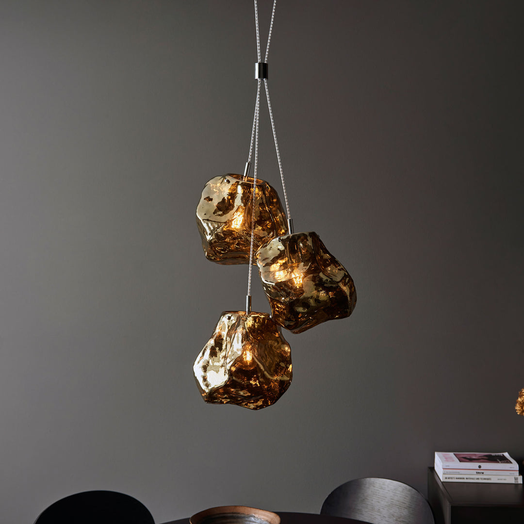 Rock 3lt pendant Bronze