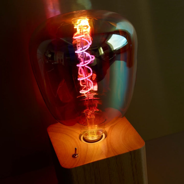 Iridescent Light Bulb Bottle