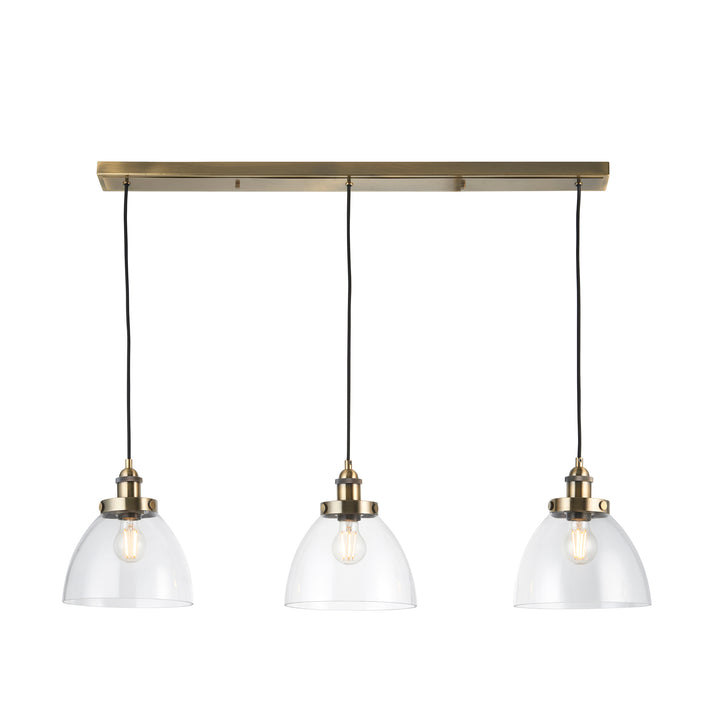 Hansen 3lt Linear Pendant Clear