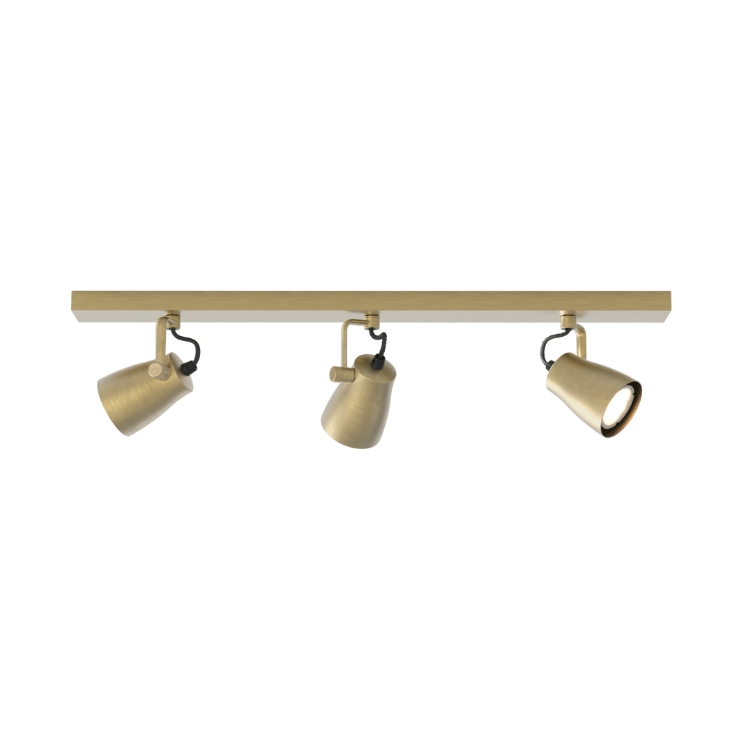 Astro Juno Triple Bar | Matt Brushed Brass | Spotlight 1487007