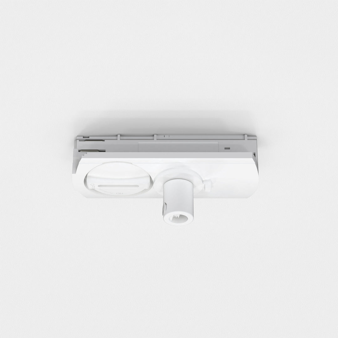 Astro Track Pendant Connector in Matt White finish