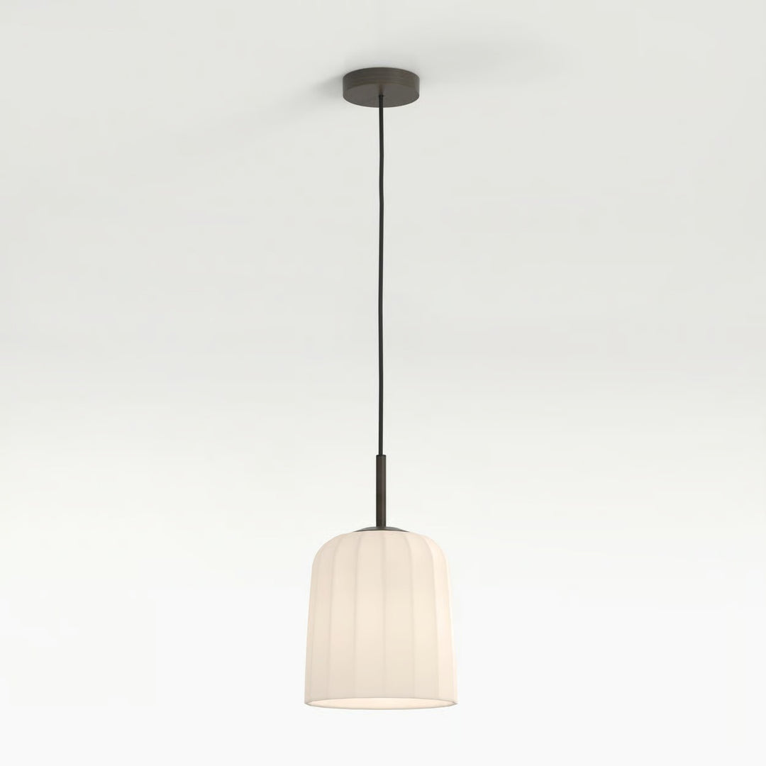 Astro Veo Pendant 230 in bronze with duplex glass shade