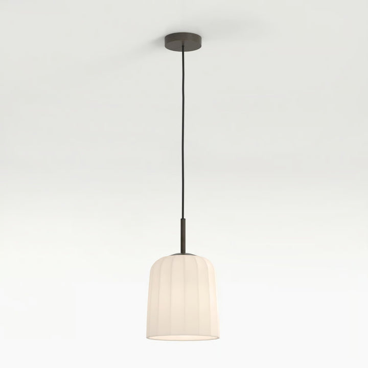 Astro Veo Pendant 230 in bronze with duplex glass shade
