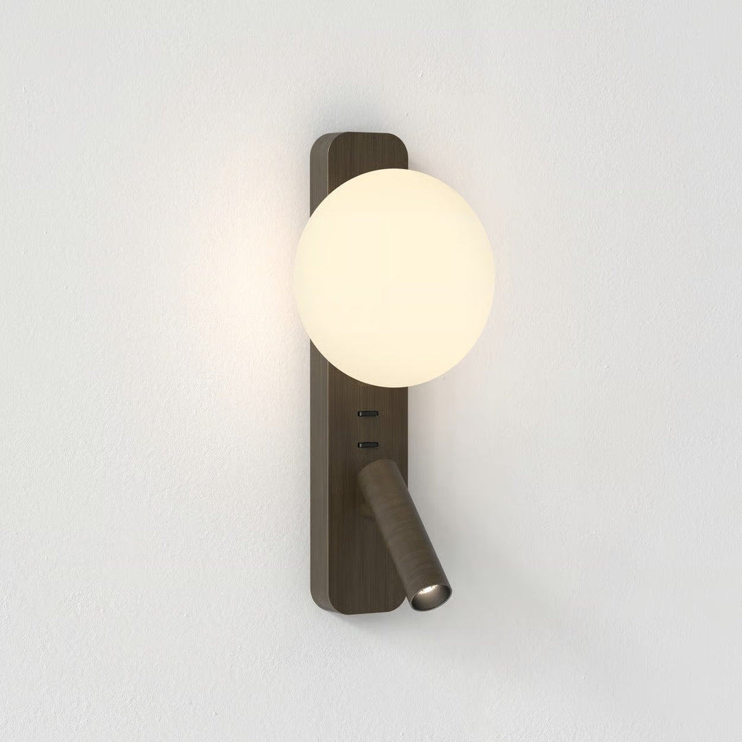 Astro Zeppo Reader wall light in Bronze finish