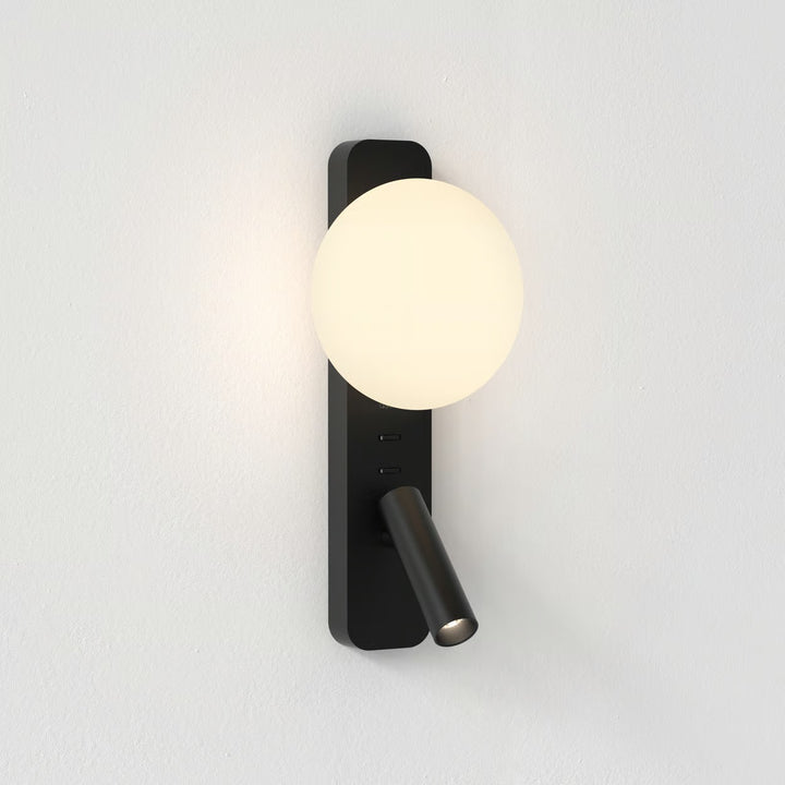Astro Zeppo Reader wall light in Matt Black finish Wall
