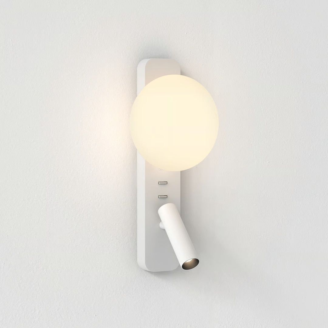 Astro Zeppo Reader wall light in Matt White finish