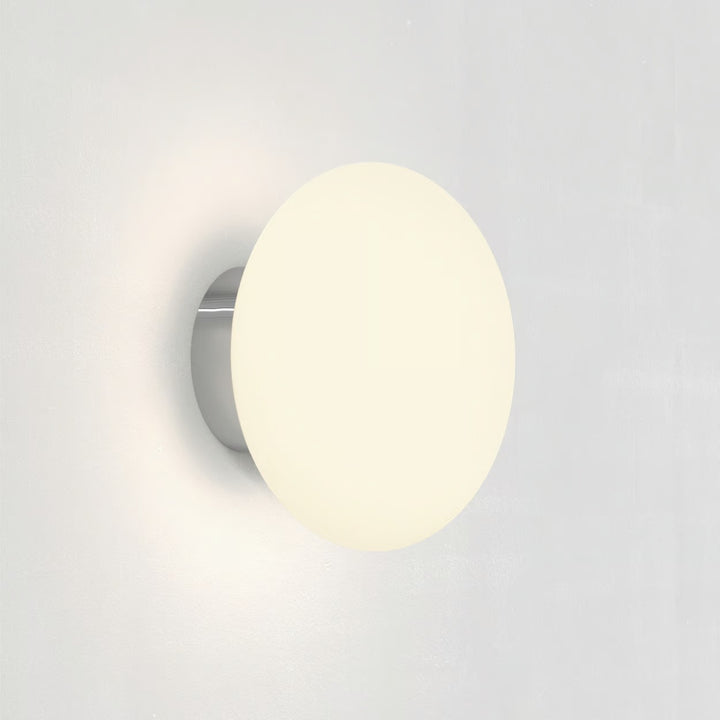 Astro Zeppo Wall Light in polished chrome, front view