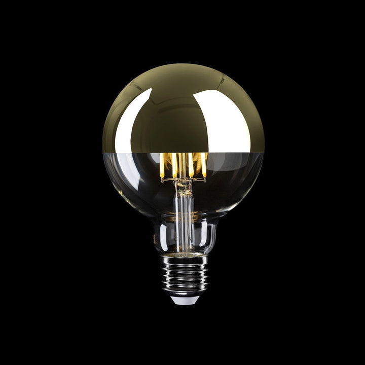 LED Filament Large Globe G95 7W 650LM E27 Half Cup Gold 2700K Dimmable