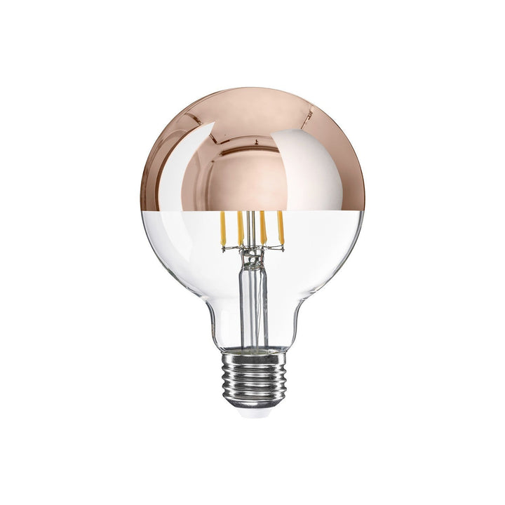 LED Filament Large Globe G95 7W 650LM E27 Half Cup Copper 2700K Dimmable