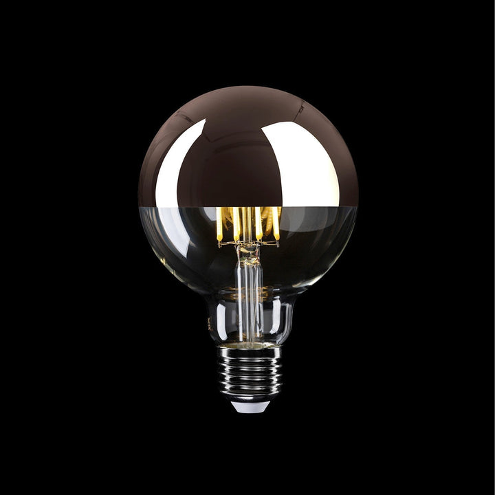 LED Filament Large Globe G95 7W 650LM E27 Half Cup Copper 2700K Dimmable