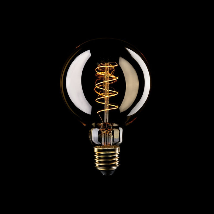 LED Carbon Vintage Spiral Bulb G95 4W 250LM E27 Gold 1800K Dimmable