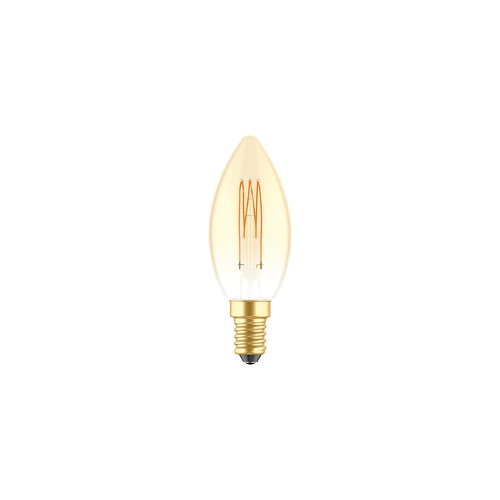 LED Carbon Vintage Cage Bulb C35 3.4W 300LM E14 Gold 2700K Dimmable