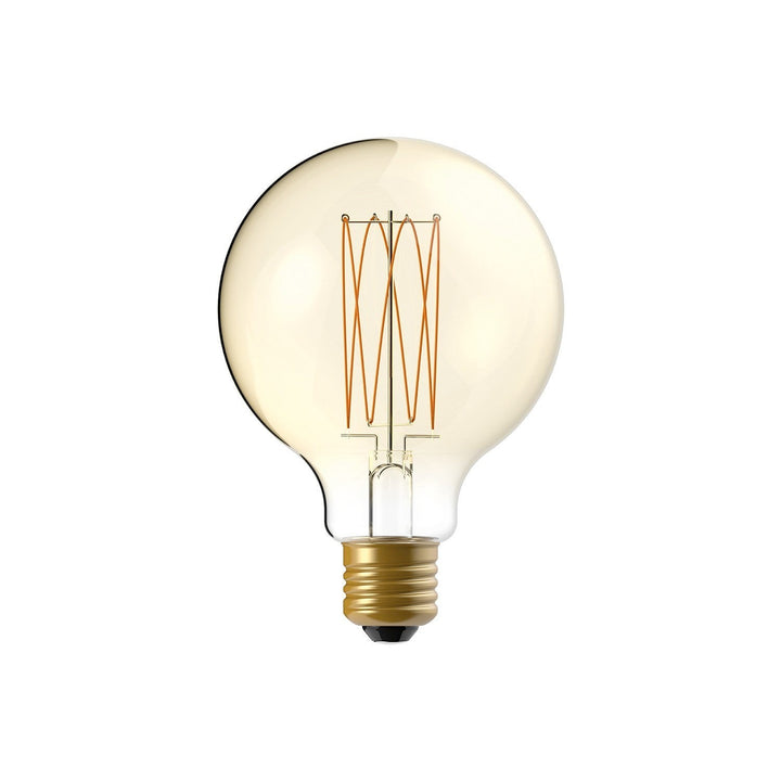 LED Carbon Vintage Cage Bulb G95 7W 640LM E27 Gold 2700K Dimmable