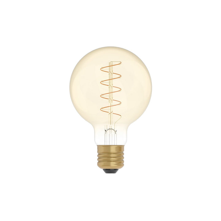 LED Carbon Vintage Spiral Bulb G80 4W 250LM E27 Gold 1800K Dimmable