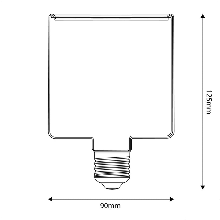 LED Clear Light Bulb Cube 4.5W 300LM E27 2200K Dimmable