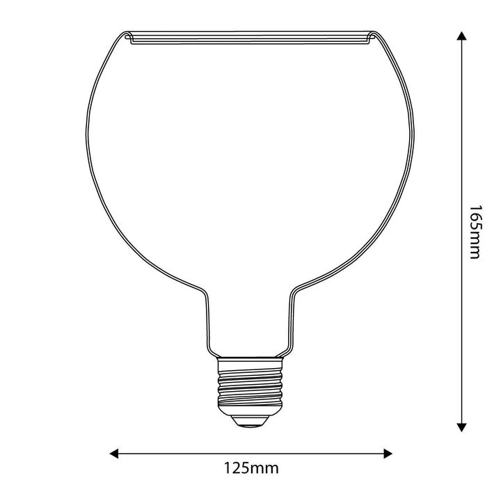 LED Clear Light Bulb G125 4.5W 300LM E27 2200K Dimmable