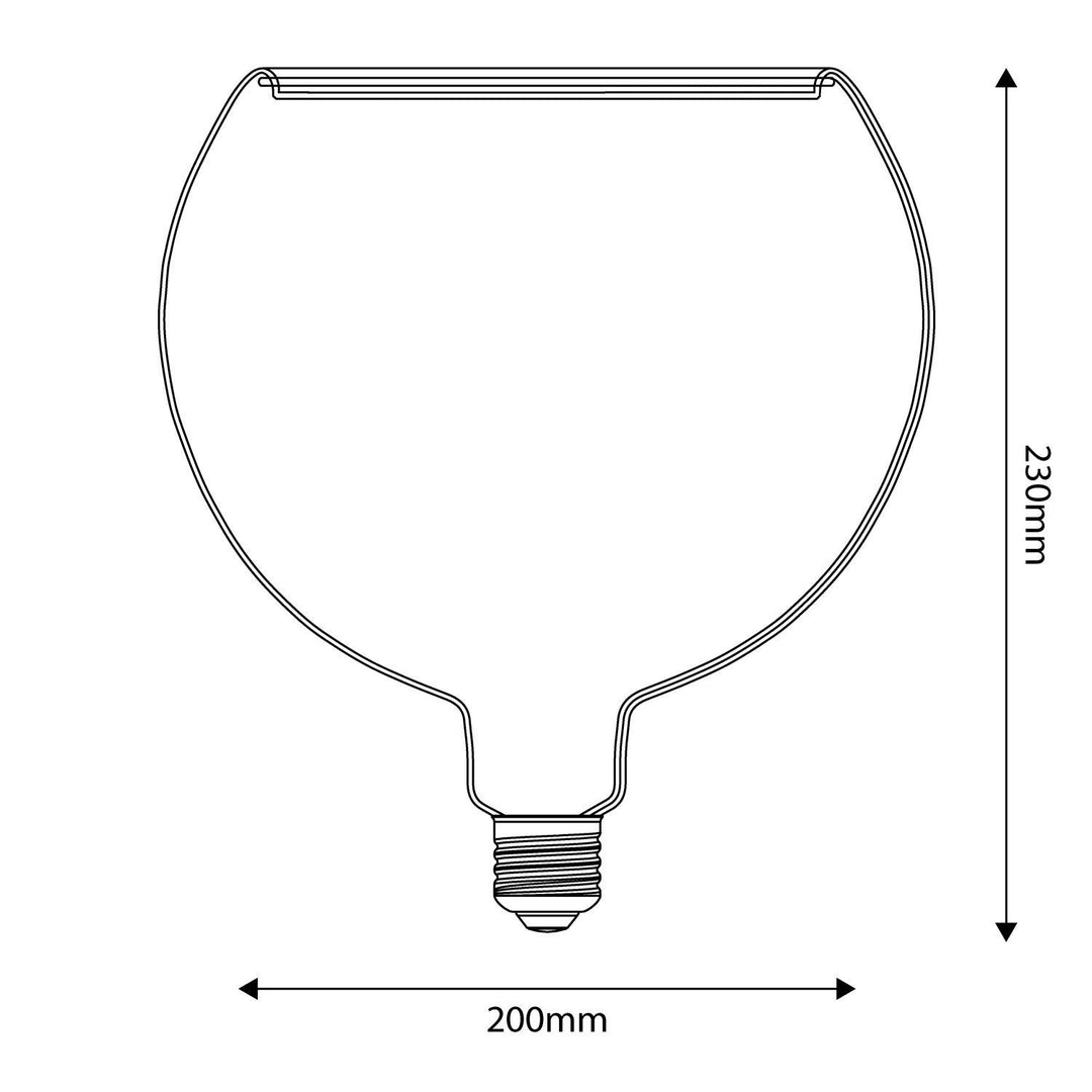 LED Clear Light Bulb G200 5W 350LM E27 2200K Dimmable