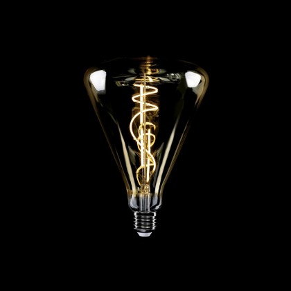 LED Vintage Filament HL Cone 140 8.8W 806LM E27 Gold 2200K Dimmable