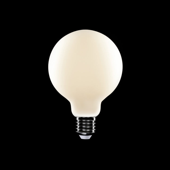 LED Porcelain Large Globe Bulb G95 7W 640LM E27 Satin 2700K RA95 Dimmable