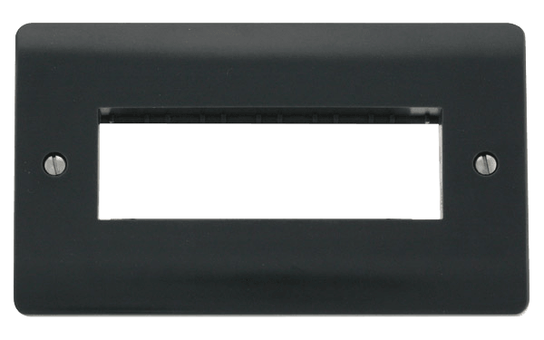 Click MiniGrid 2 Gang Plate 6 In-Line Aperture CMA426AG