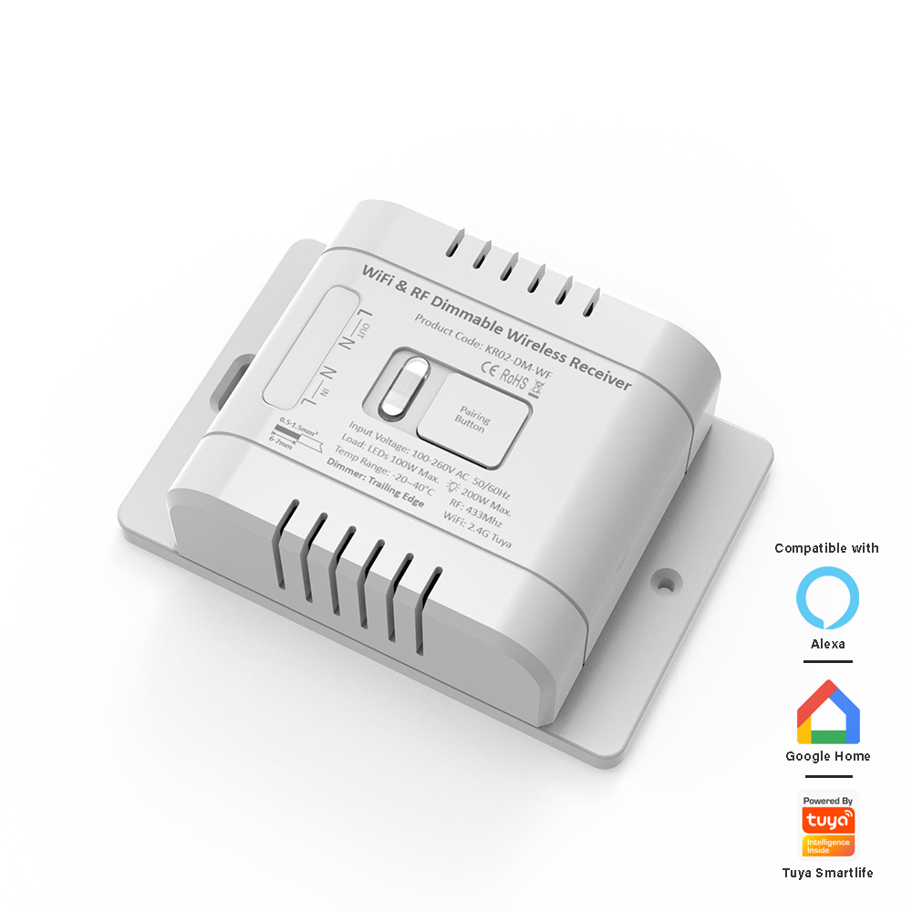 Culina CUL-40040 Smart Tuya WiFi Kinetic Dimmer Receiver – White housing